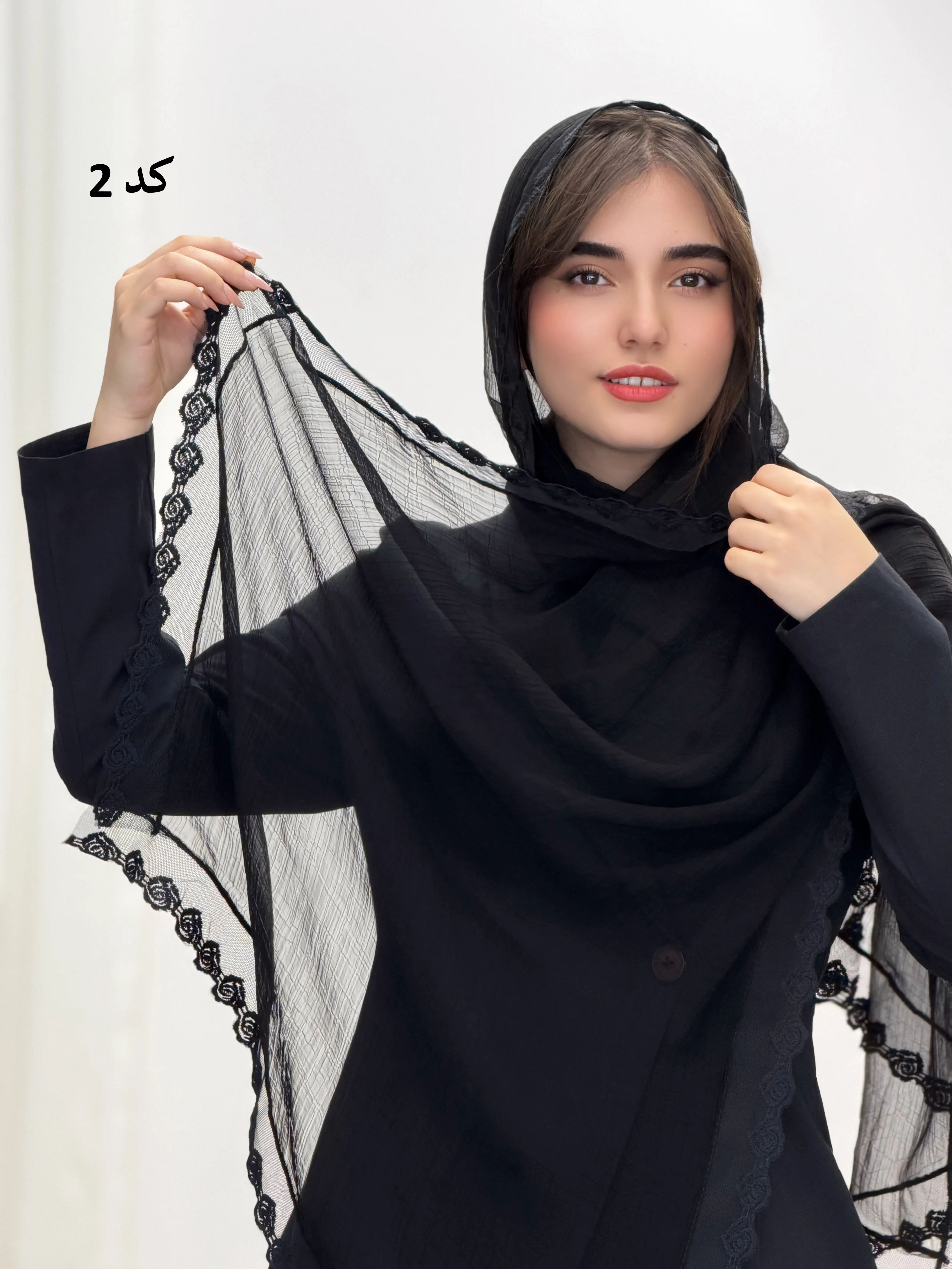 6564-شال حریر جواهر